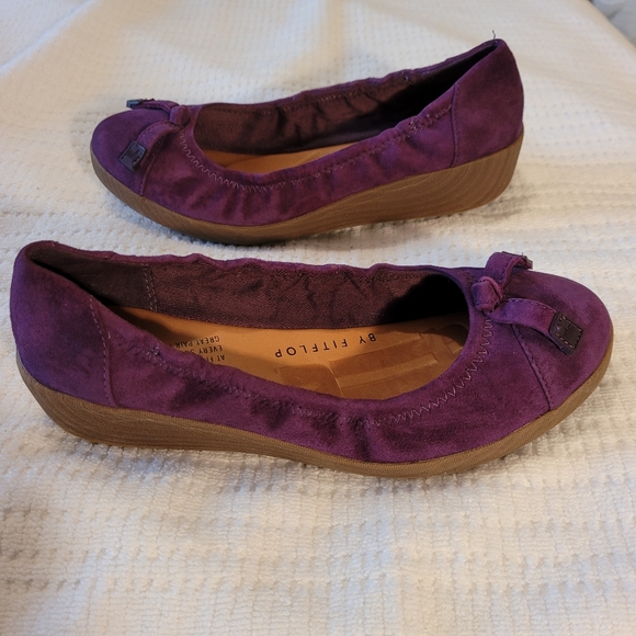 FITFLOP PURPLE BALLERINA FLAT SHOE - Picture 8 of 13